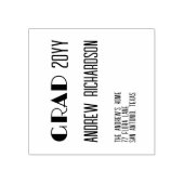 Modern elegant minimal rainbow stripe grad ラバースタンプ (インプリント)