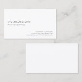 Modern Elegant Minimalist Create Your Own 名刺 (正面/裏面)