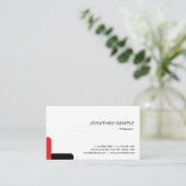 Modern Elegant Minimalist Design Trendy Plain 名刺 (スタンド正面)