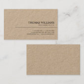 Modern Elegant Minimalist Professional Plain 名刺 (正面/裏面)