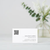 Modern Elegant Minimalist Template QR Code 名刺 (スタンド正面)