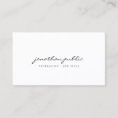 Modern Elegant Minimalist Template Script Profile 名刺 (正面)