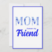 Modern Elegant Mother’s Day| Forever  my Friend カード (正面)