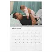 Modern elegant multi photo family stylish  カレンダー (2月 2026)