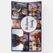 Modern elegant multi photo family stylish 横断幕 (縦)