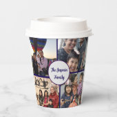 Modern elegant multi photo family stylish  紙コップ (裏面)