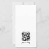 Modern Elegant Names Old Money Wedding Photo セーブザデート (裏面)