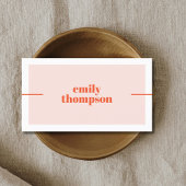 Modern Elegant Pastel White Consultant 名刺