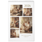 Modern & Elegant Personalized 2026 Calendar カレンダー (カバー)
