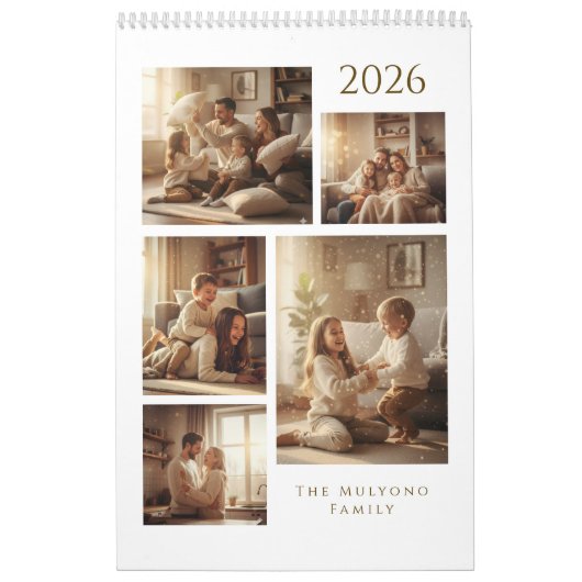 Modern & Elegant Personalized 2026 Calendar カレンダー (カバー)