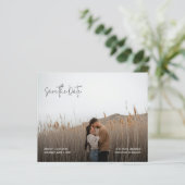 Modern Elegant Photo Budget Wedding Save the Date (スタンド正面)