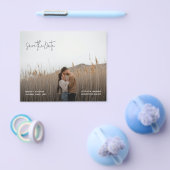 Modern Elegant Photo Budget Wedding Save the Date チラシ (シングル)