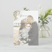 Modern Elegant Photo Engagement 招待状 (スタンド正面)