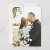 Modern Elegant Photo Engagement 招待状 (裏面)