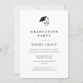 Modern Elegant Photo RN Nursing Graduation 招待状 (裏面)