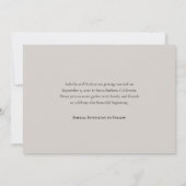 Modern Elegant Photo Script Overlay Wedding セーブザデート (裏面)