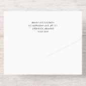 Modern Elegant Photo Wedding オールインワン招待状 (背面)