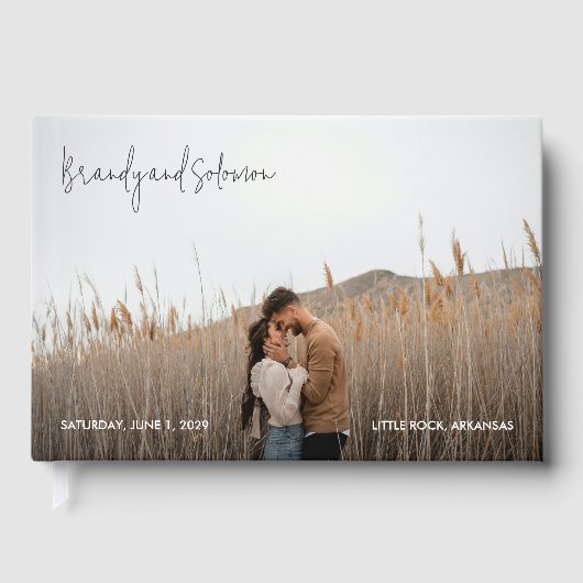 Modern Elegant Photo Wedding ゲストブック (正面)