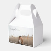 Modern Elegant Photo Wedding フェイバーボックス (正面サイド)