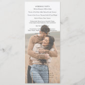 Modern Elegant Photo Wedding プログラム (裏面)