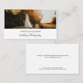 Modern Elegant  Photo Wedding Photography 名刺 (正面/裏面)