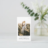 Modern Elegant  Photo Wedding Photography Script 名刺 (スタンド正面)