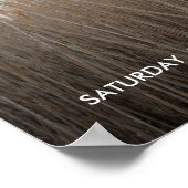 Modern Elegant Photo Wedding Sign ポスター (角)