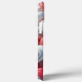 Modern elegant pink white heart valentine  Case-Mate iPhoneケース (裏面 / 右)