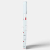 Modern elegant pink white heart valentine  Case-Mate iPhoneケース (裏面 / 右)