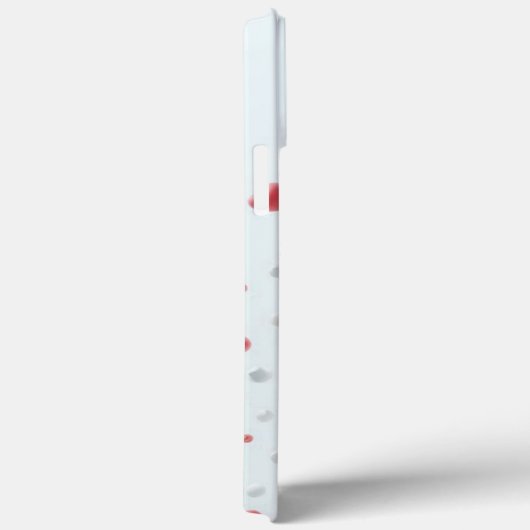 Modern elegant pink white heart valentine  Case-Mate iPhoneケース (裏面 / 右)