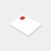 Modern Elegant Plain Professional Monogram ポストイット (アングル)