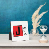 Modern Elegant Plain Professional Name Monogram フォトプラーク (インサイチュ)