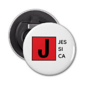 Modern Elegant Plain Professional Name Monogram 栓抜き (正面)