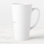 Modern Elegant Plain Simple Professional Name カフェラテマグ (右)