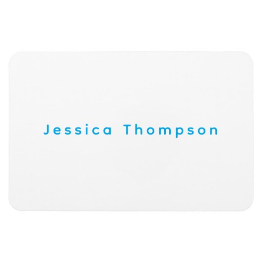 Modern Elegant Plain Simple Professional Name マグネット (横)