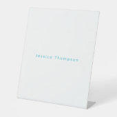 Modern Elegant Plain Simple Professional Name 台座サイン (正面)