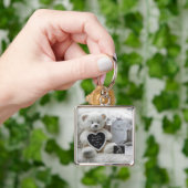 Modern Elegant Pregnancy Announcement Keepsake  キーホルダー (手)