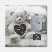 Modern Elegant Pregnancy Announcement Keepsake  マグネット (正面)