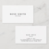 Modern Elegant Professional Black and White 名刺 (正面/裏面)