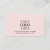 Modern Elegant Professional Business Logo Reward ロイヤリティカード (裏面)