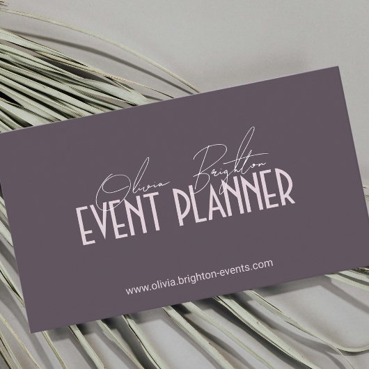 Modern Elegant Professional Event Planner 名刺