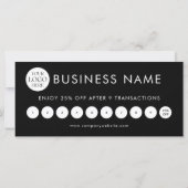 Modern Elegant Professional Logo Loyalty Card (裏面)