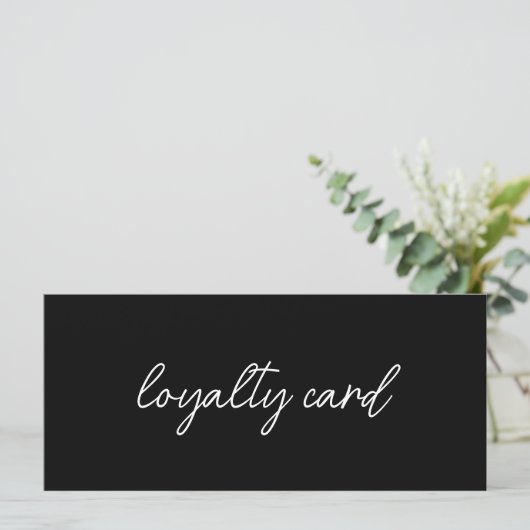 Modern Elegant Professional Logo Loyalty Card (スタンド正面)