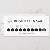 Modern Elegant Professional Logo Loyalty Card (裏面)