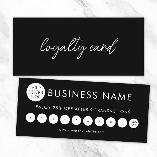 Modern Elegant Professional Logo Loyalty Card
