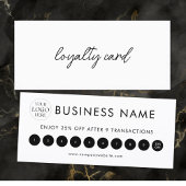Modern Elegant Professional Logo Loyalty Card