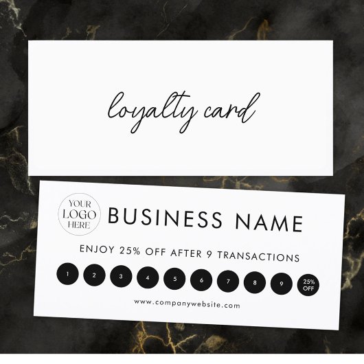 Modern Elegant Professional Logo Loyalty Card