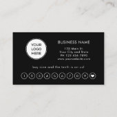 Modern Elegant Professional Loyalty Card 名刺 (裏面)
