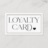 Modern Elegant Professional Loyalty Card 名刺 (正面)