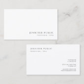 Modern Elegant Professional Minimalist Sleek 名刺 (正面/裏面)